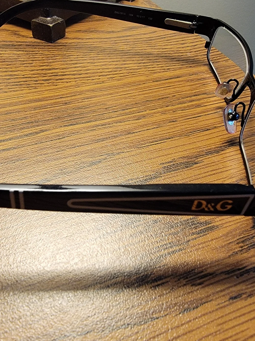 Dolce & Gabbana Black Rectangular Women's Eyeglass Frames With Original Case